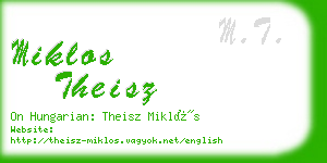 miklos theisz business card